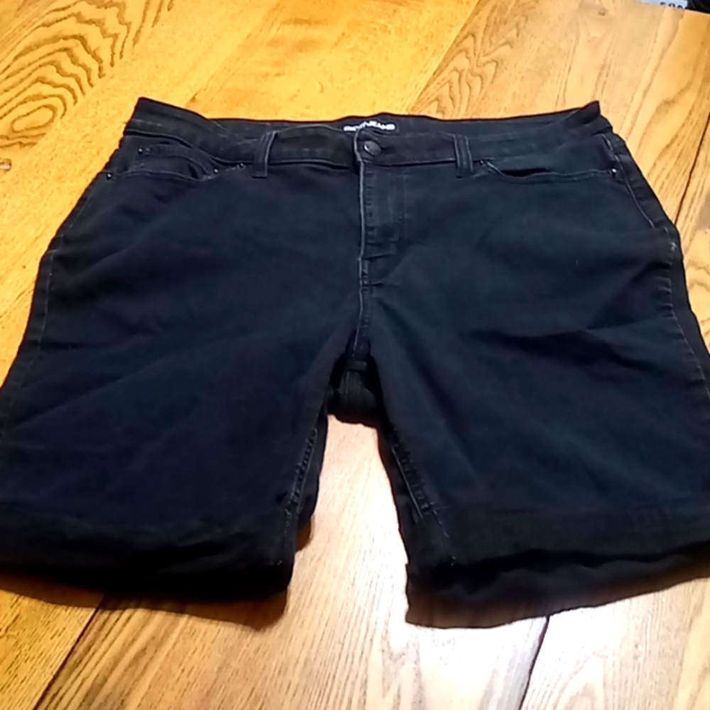 DKNY Jeans Shorts Womens 16 Denim Preowned Cuffed Summer Spring